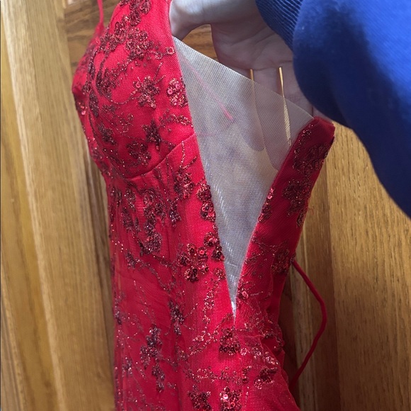 Amarra Red Prom Dress - Picture 7 of 13